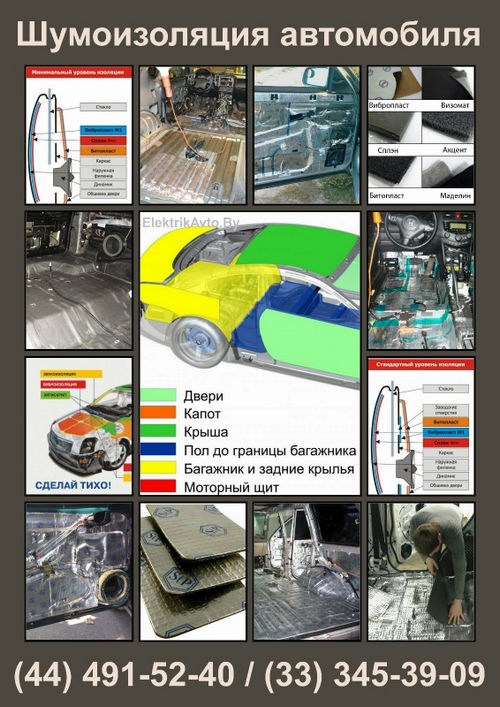 Шумоизоляция авто в Минске – недорого и быстро Сделать шумоизоляцию